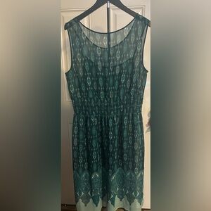 Miss Tina Teal Patterned Maxi Dress